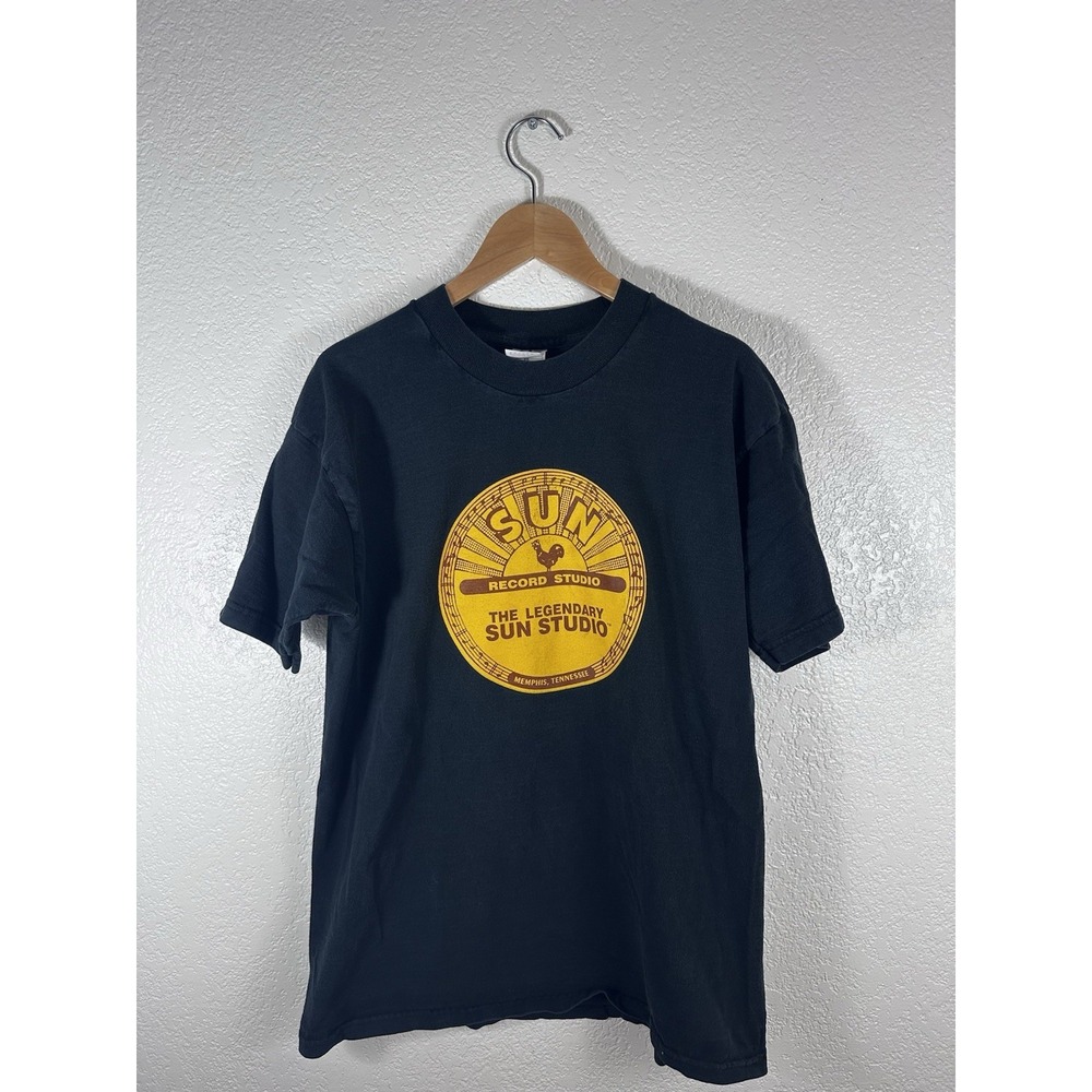 Vintage Sun Studio Memphis Tennessee T-Shirt Men's XL Black Graphic Tee USA